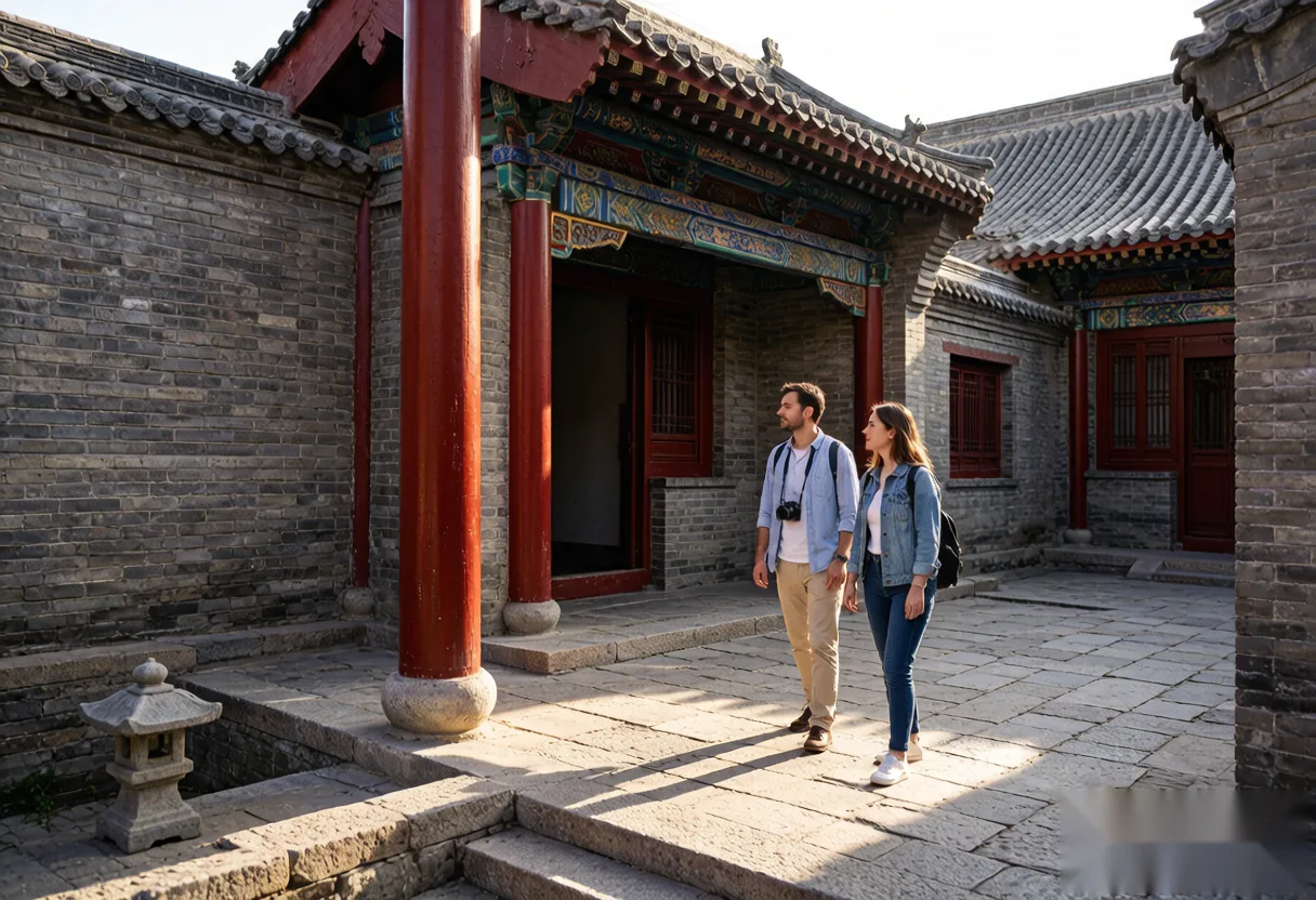 Travellers arriving to explore Luoyang's historic sites