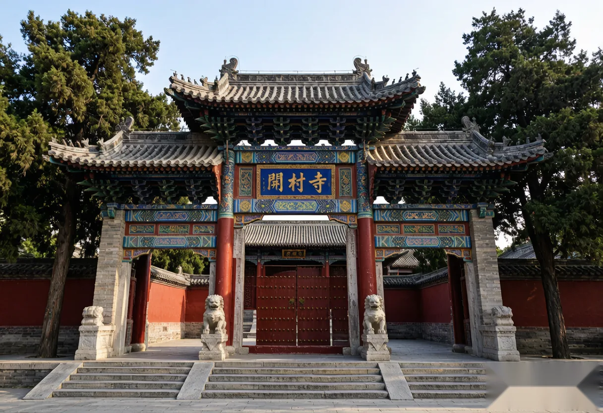 Entrance archway at Guanlin Temple, Luoyang