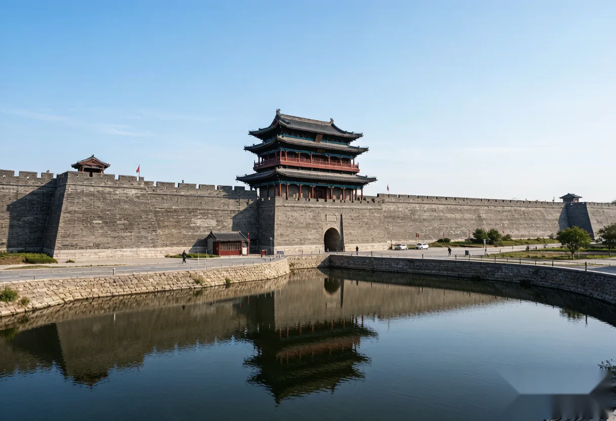Ancient city wall remnant of historical Luoyang